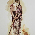   Àrab amb espingarda ( emulant a Fortuny) - 49x34cm.