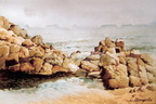 Cala St Francesc  Blanes  34x49 cm 