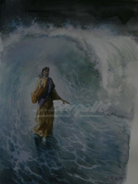 Jes__s sobre les aigues 30x43 cm_ 2014 -M firma.JPG