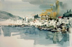 Poble de la costa - 37x63 cm 