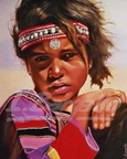 Nena africana  34x27 cm 
