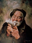 Avi amb pipa -73x54 cm 