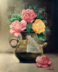 Càntir amb roses - 10F 55x46 cm. 