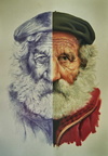 Les dues cares de la vida -100x70 cm 