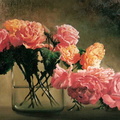 Bouquet de roses 10P 38x55 cm 